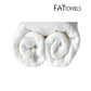 FatTowels Fluffy Beach Towel, White, 35"x70", 100% cotton, SKU: FT30-W, from Discount Pool Mart DPM.
