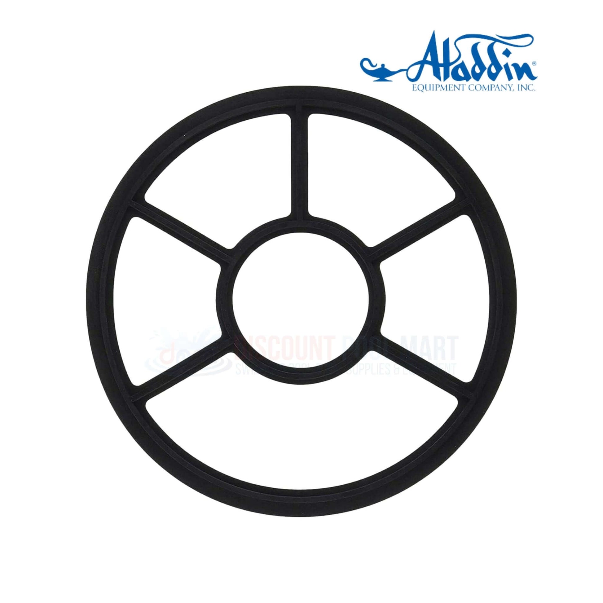 G-400 | Aladdin 2" Hi-Flow Valve Gasket | 7.5" 5 Spokes | 272409, black rubber gasket for valves, durable pool supplies from Discount Pool Mart.