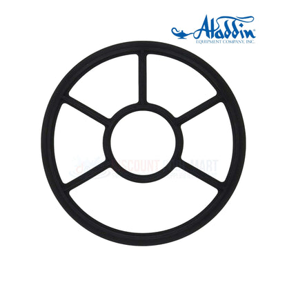 G-400 | Aladdin 2" Hi-Flow Valve Gasket | 7.5" 5 Spokes | 272409, black rubber gasket for valves, durable pool supplies from Discount Pool Mart.