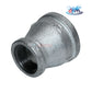 Galvanized reducer bushing from Discount Pool Mart - bell-type reducing coupling 1-1/2" x 1" for fluid systems.