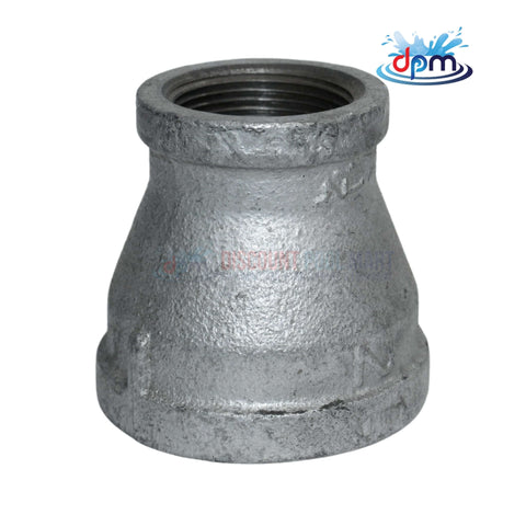Galvanized Reducer Bushing, bell type 2" x 1-1/4", DPM product for water and gas systems from Discount Pool Mart.