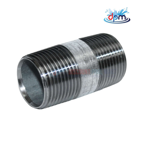 Galvanized Steel Nipple 3/4" x 2" for plumbing and gas applications, available at Discount Pool Mart DPM.