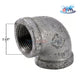 Galvanized 90 Degree Elbow Fitting, 1.5" diameter, durable steel for piping systems from Discount Pool Mart DPM.
