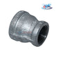 Galvanized Reducer Bushing, bell-type, 1" x 3/4" from Discount Pool Mart (DPM) for fluid system connections.