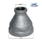 Galvanized Reducer Bushing 2" x 3/4" by Discount Pool Mart DPM, bell-type reducing coupling for secure fit.
