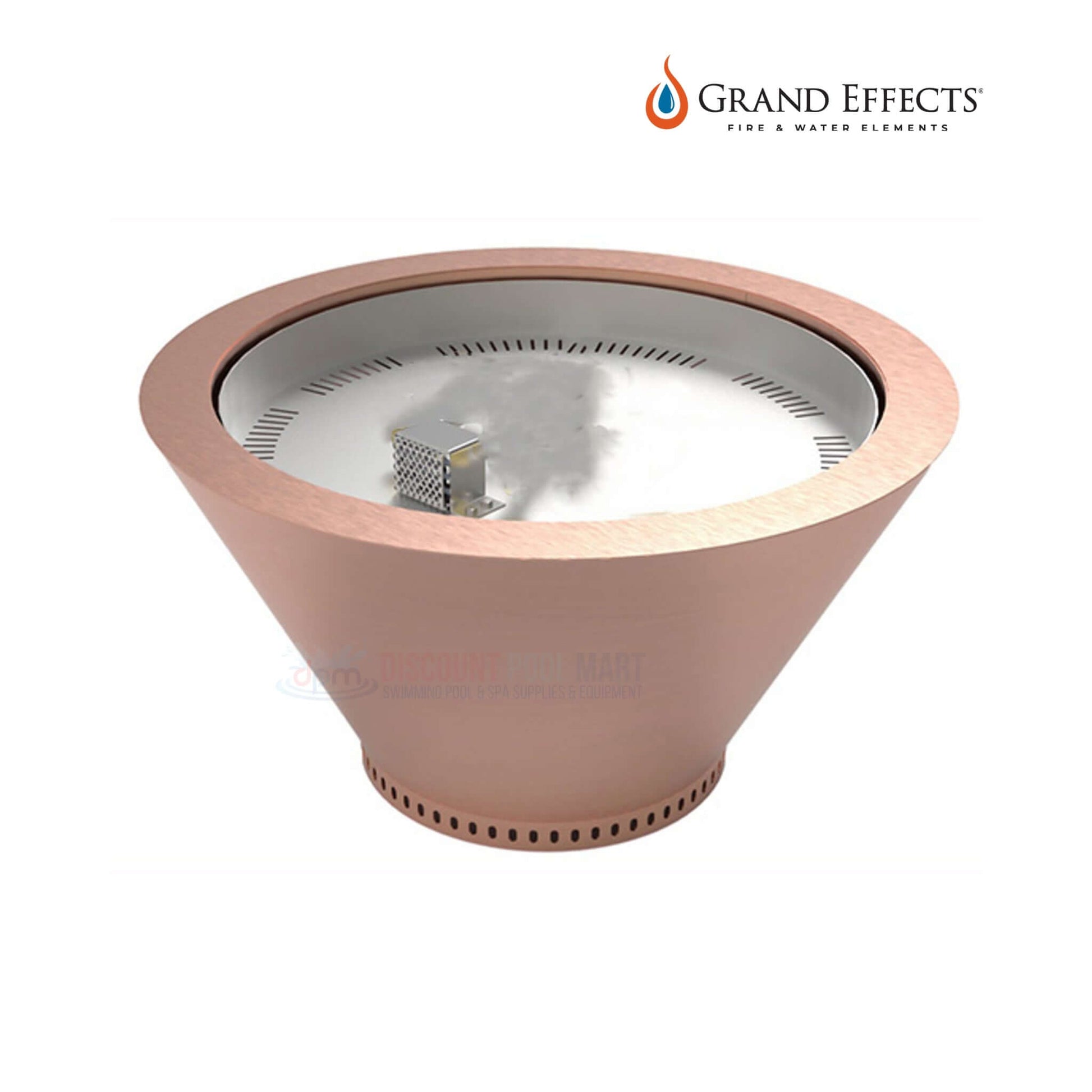Grand Effects Essex Round Fire Bowl Copper, SKU: DPM-ESSEX-Copper, Minimalist design by Discount Pool Mart.
