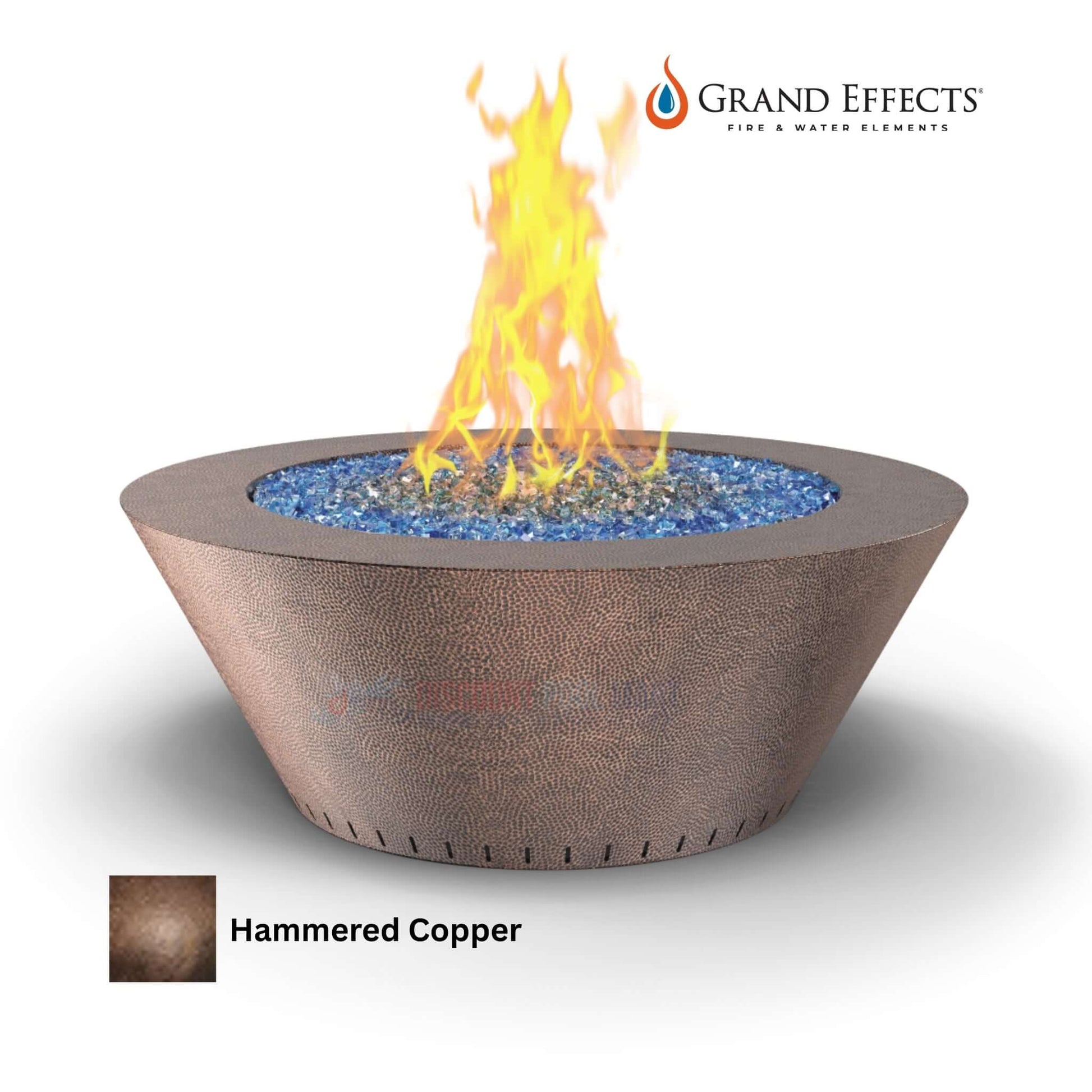 Grand Effects Oil Rubbed Grand Essex Fire Table in Hammered Copper from Discount Pool Mart DPM, SKU: GH-1234
