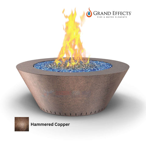 Grand Effects Oil Rubbed Grand Essex Fire Table in Hammered Copper from Discount Pool Mart DPM, SKU: GH-1234