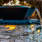 Grand Effects Corinthian Fire & Water Bowl Concrete with flame and water flow, SKU DPM, from Discount Pool Mart.