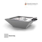 Grand Effects Corinthian Fire & Water Bowl in Stone Gray, DPM SKU: GECFB-SG, Durable concrete design, manual/electronic ignition.