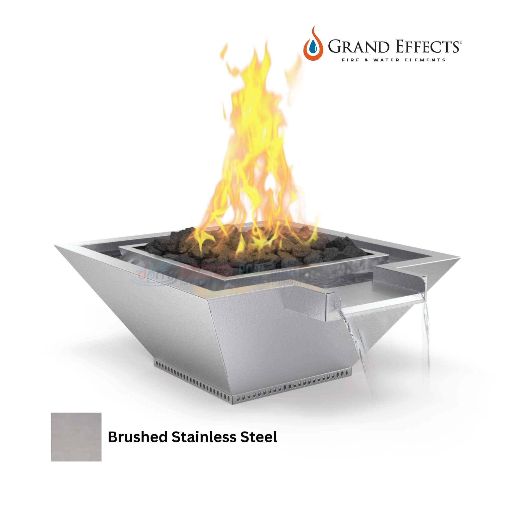 Grand Effects | Square Corinthian Fire & Water Bowl | Artisan Series E