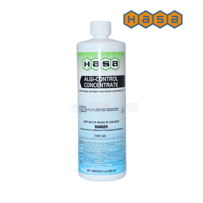 HASA Algi Control Concentrate 32oz for algae control in pools, SKU 72121, available at Discount Pool Mart DPM.