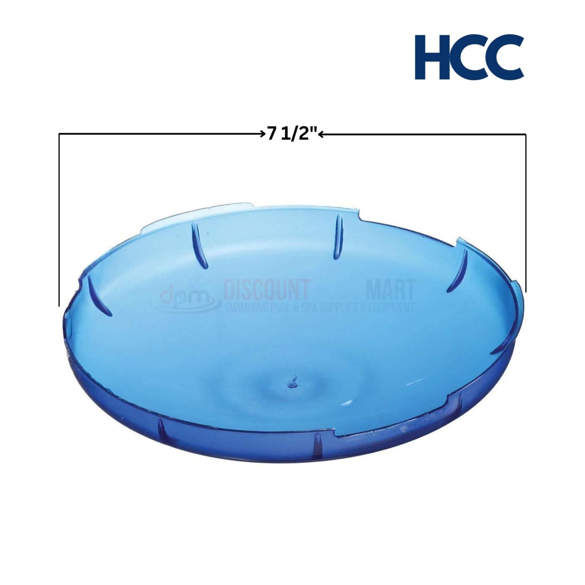 HCC Blue Lens Cover for Amerlite Pool Lights, 7.5" diameter, available at Discount Pool Mart DPM.