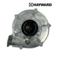 Hayward HDXFBWR001 | Hayward HC Series HDF Combustion Blower top view, metal construction, designed for pool heaters, Discount Pool Mart.
