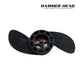 HH1004G | HammerHead Cleaner 2 Blade Propeller Kit, black, shown from top angle with center hub, available at Discount Pool Mart.