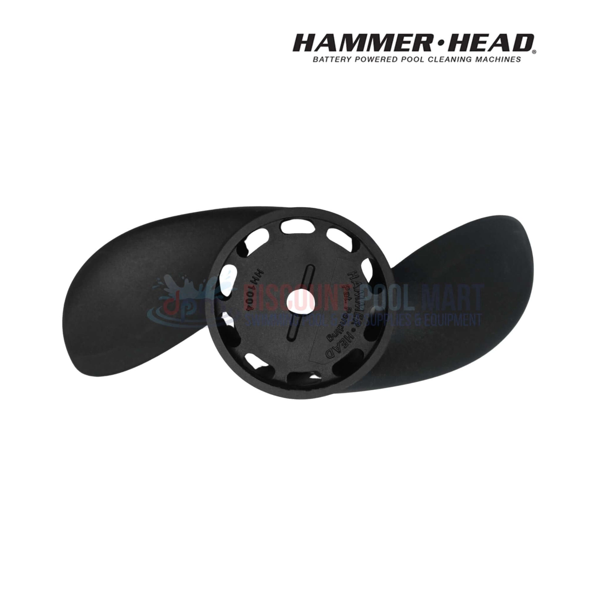 HH1004G | HammerHead Cleaner 2 Blade Propeller Kit from Discount Pool Mart, black propeller with prop nut for pool cleaners.