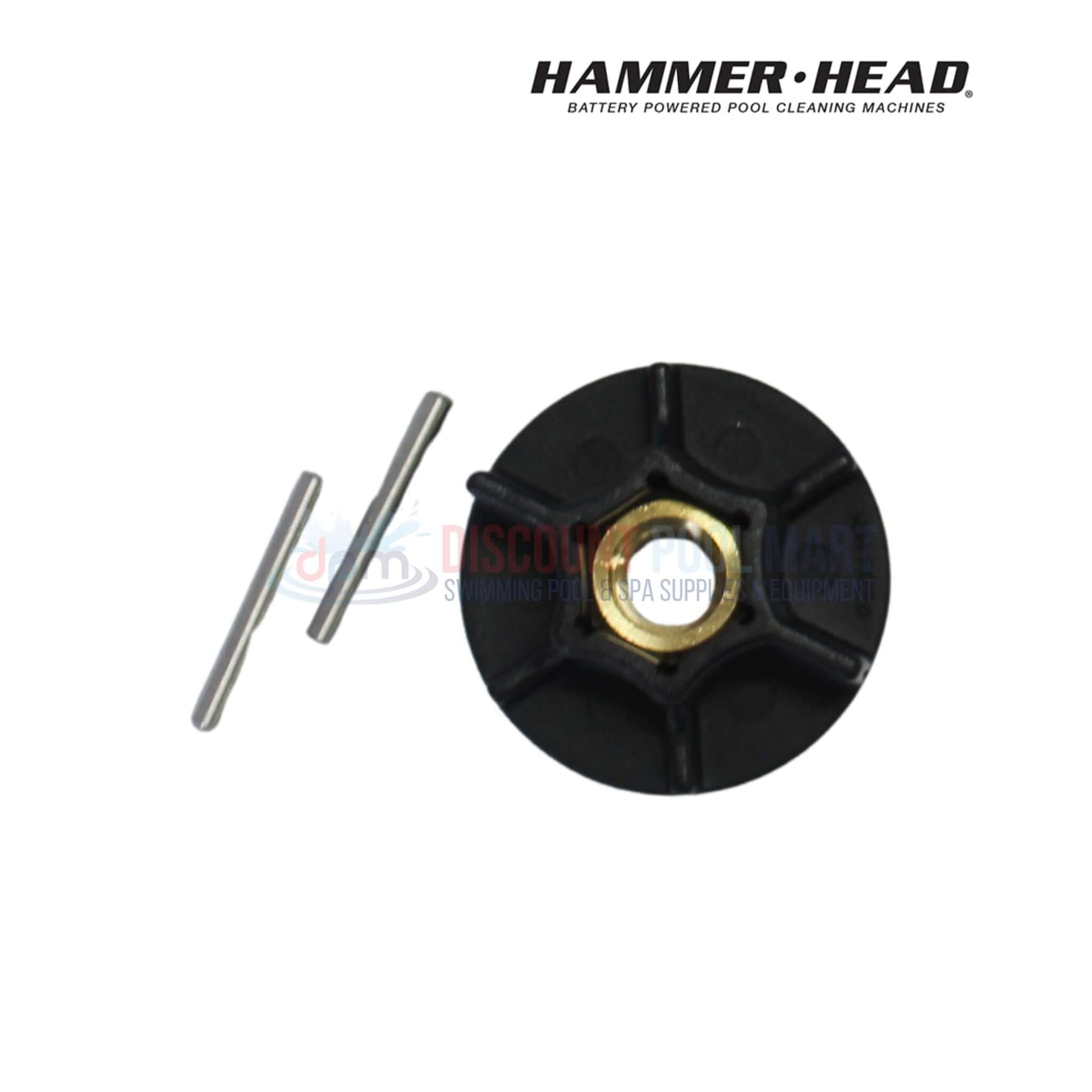 HH1004G | HammerHead Cleaner 2 Blade Propeller Kit black prop nut with pins, ideal for pool supplies from Discount Pool Mart.