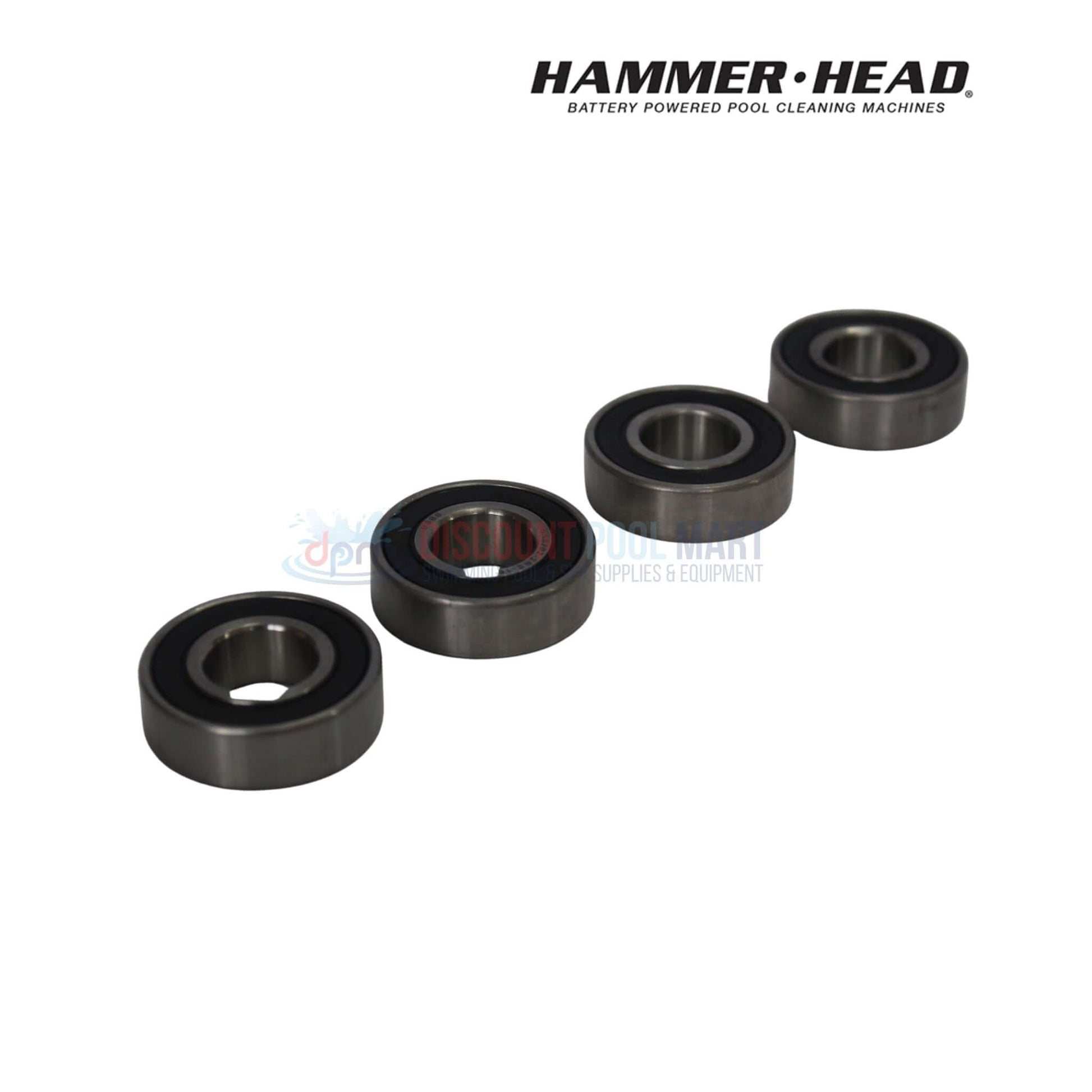 HH1052SS-S4 | HammerHead Cleaner Cart 20" Wheel Bearing - 4-Pack of stainless steel bearings from Discount Pool Mart, ideal for pool carts.