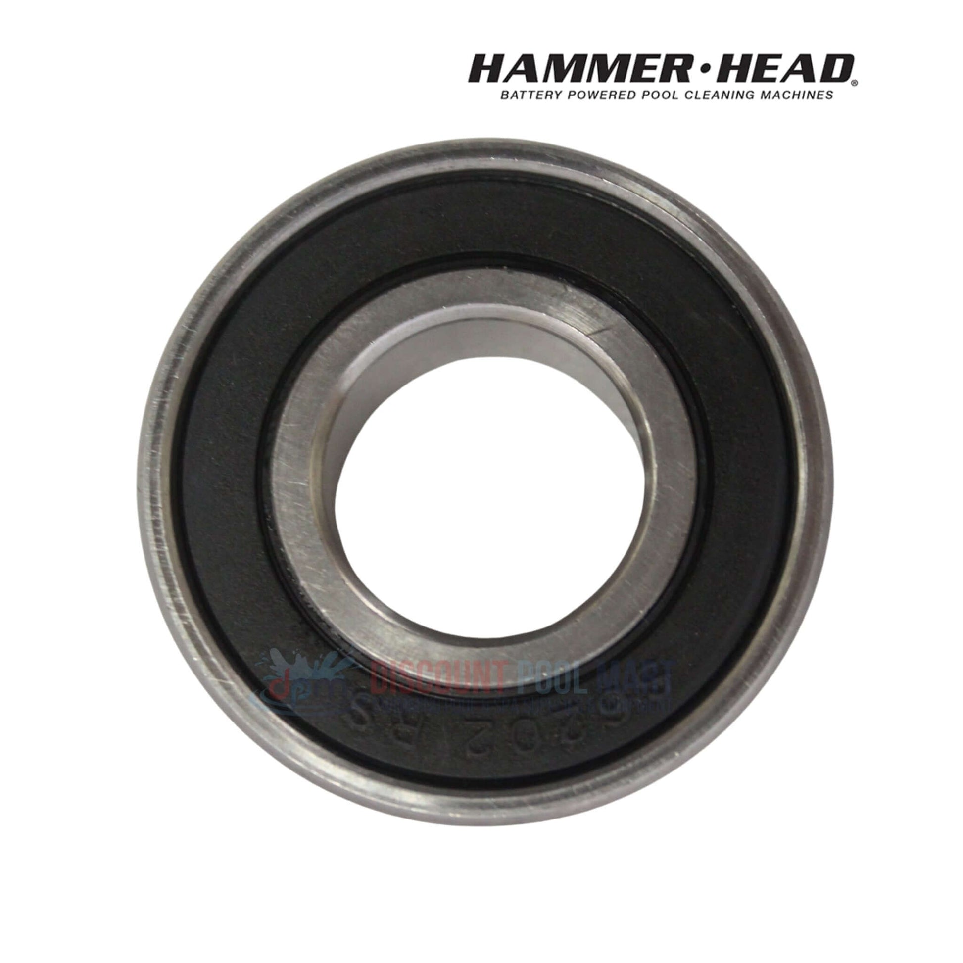 HH1052SS-S4 | HammerHead Cleaner Cart 20" Wheel Bearing close-up view showing stainless steel design, ideal for pool use, from Discount Pool Mart.
