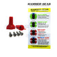 HH1062 | HammerHead Cleaner Smart Switch Kit components, including red switch caps and screws, for DPM pool supplies.