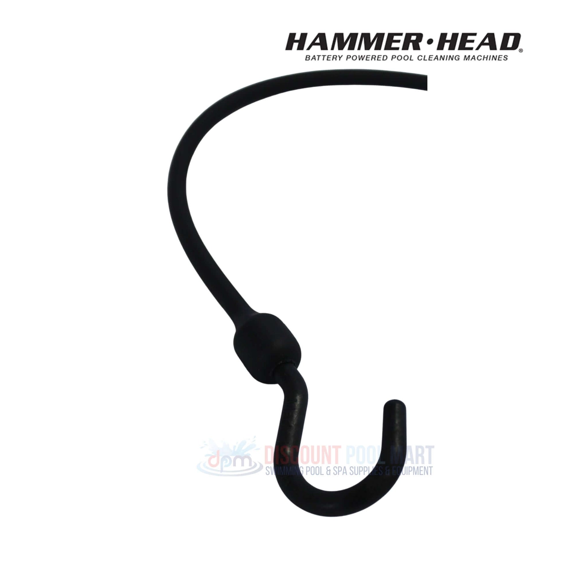 HammerHead Cleaner 30" Bungee Cord HH1125 at Discount Pool Mart, showing flexible black elastic design for secure pool cleaning.
