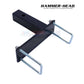 HH1301 | HammerHead Cleaner 2" Hitch Adapter With U-Bolt from Discount Pool Mart, showing black metal design for secure vehicle attachment.