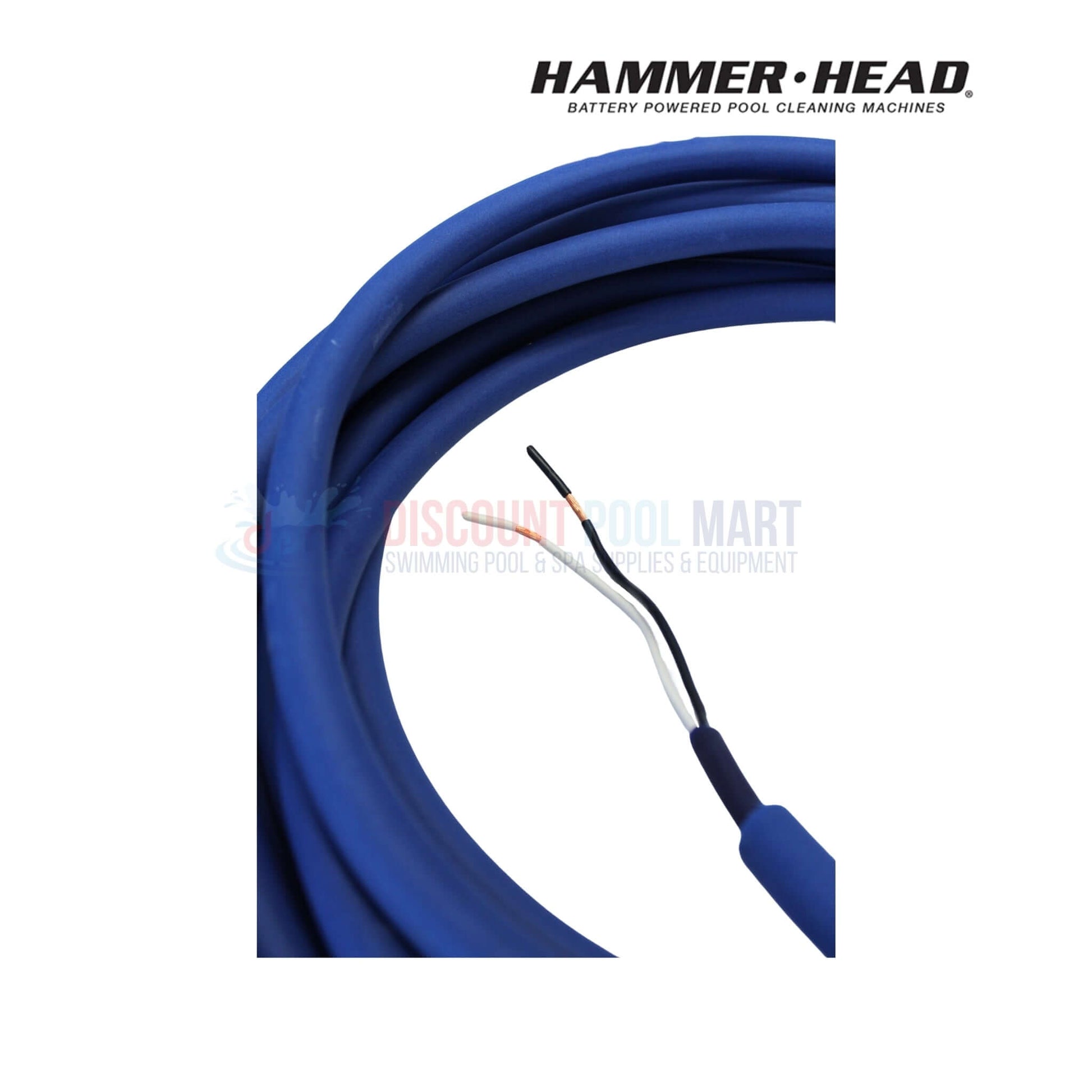 HH1305 | HammerHead Cleaner Motor With 40' Cord, blue cord detail for pool cleaning,  part of Discount Pool Mart swimming pool supplies.