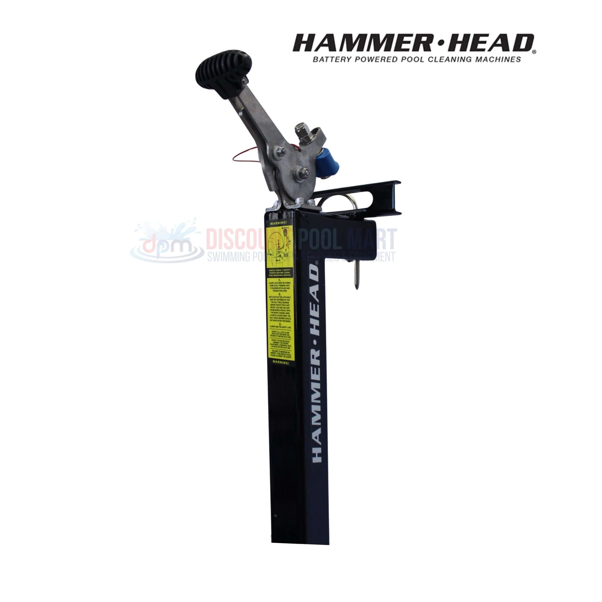 HH1306 | HammerHead Mount Assembly & Stainless Steel Clamp view featuring sturdy attachment for pool supplies from Discount Pool Mart.