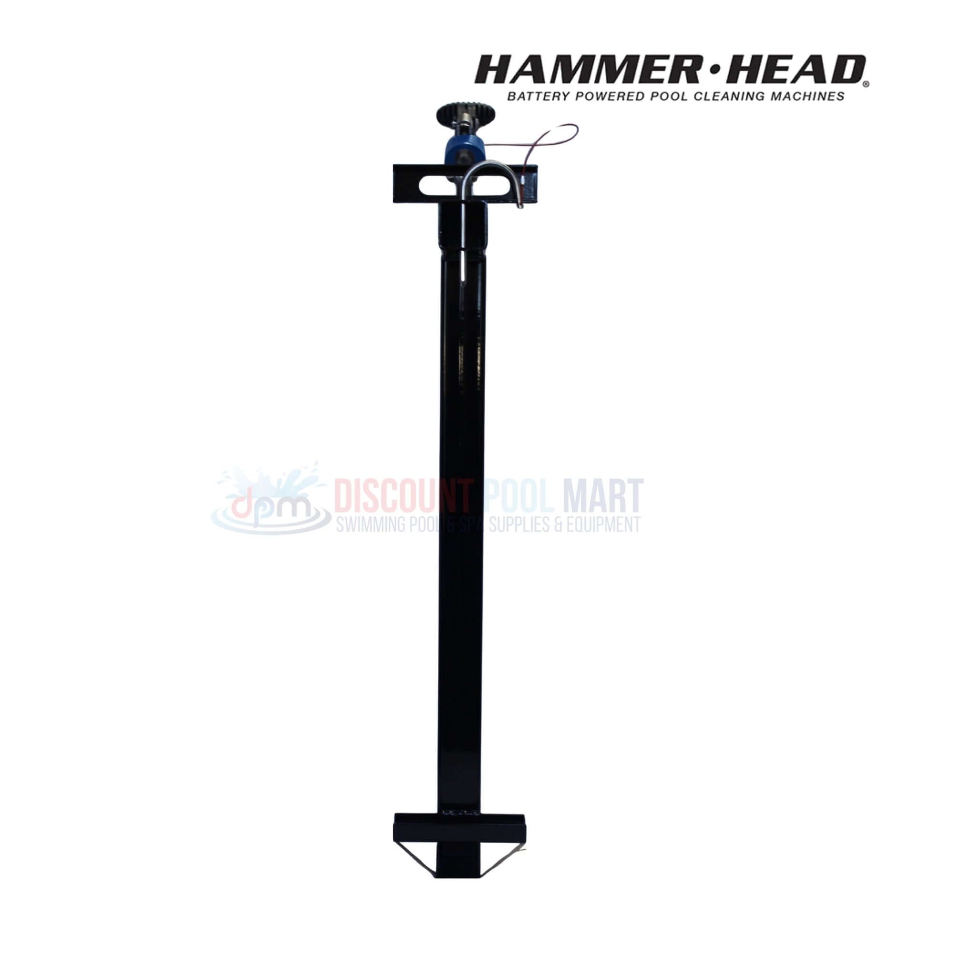 HH1306 | HammerHead Mount Assembly & Stainless Steel Clamp, black mount with blue latch, perfect for pool supplies from Discount Pool Mart.