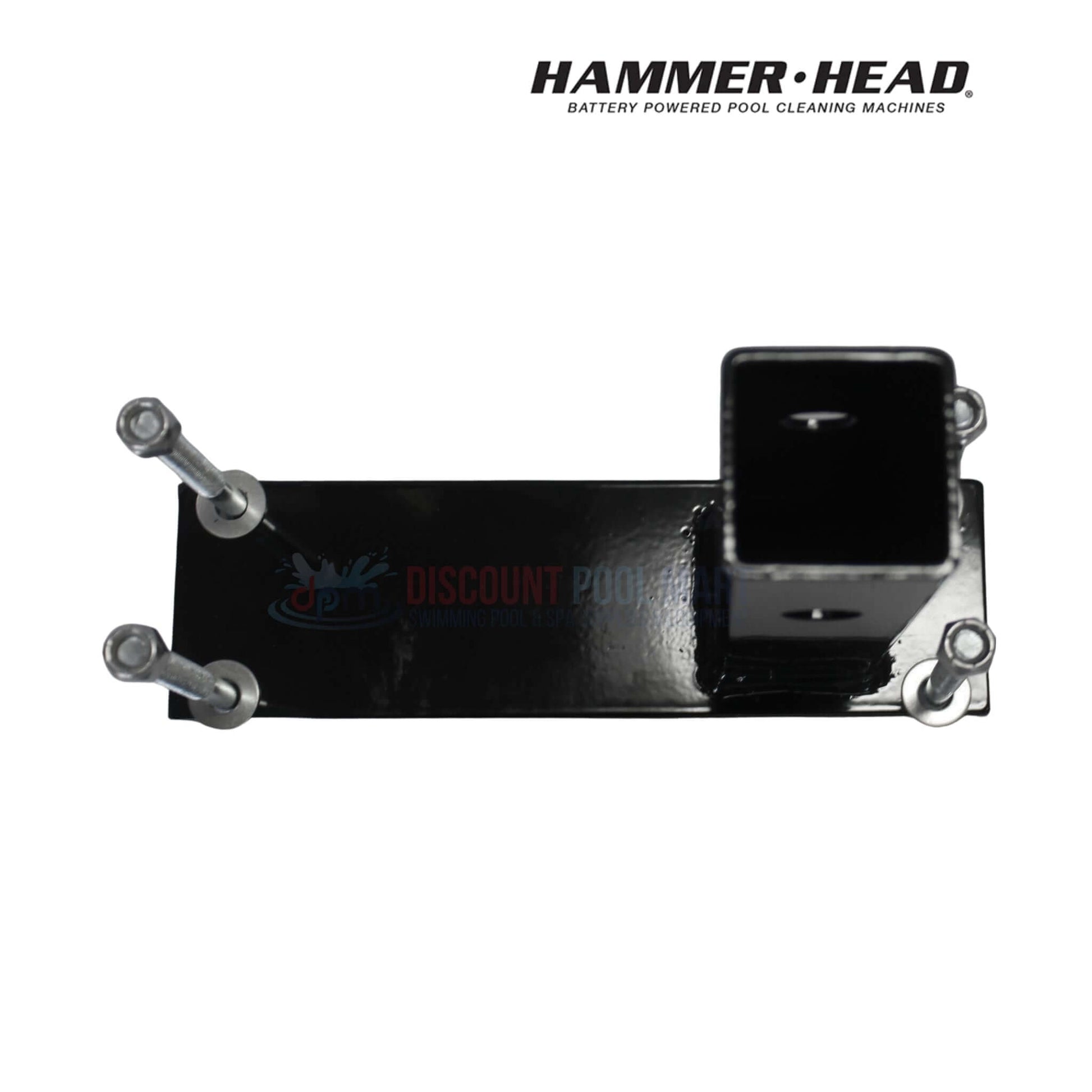 Top view of HH1306 | HammerHead Mount Assembly & Stainless Steel Clamp from Discount Pool Mart, suitable for 2-inch hitch receivers.