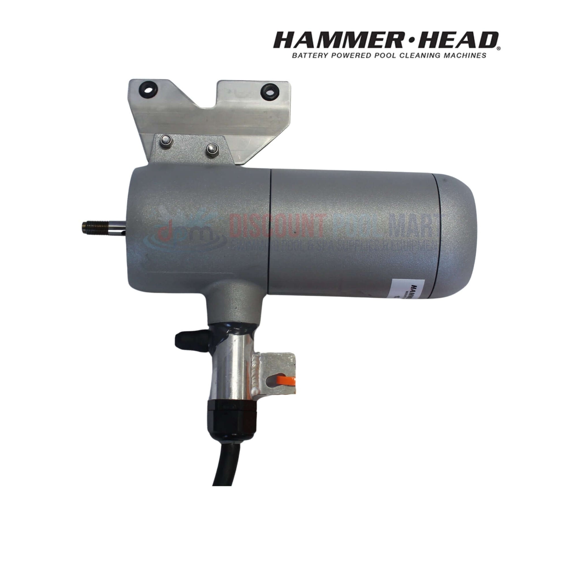 HH1315 | HammerHead Cleaner Motor With 60' Cord showing the motor assembly in gray, ideal for swimming pool parts at Discount Pool Mart.
