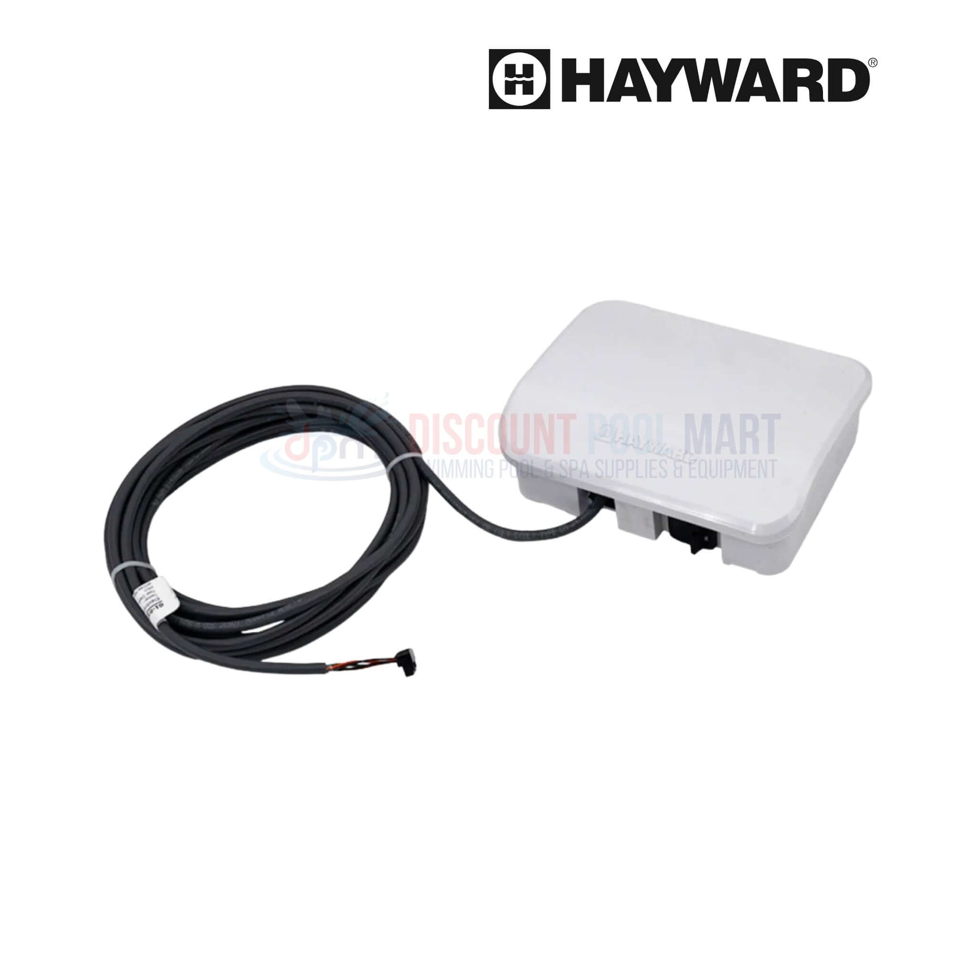 HLHCONTROL | Hayward OmniHub Pool & Spa Controller with connector cable, displayed against a white background from a top view.