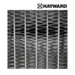 Close-up of Hayward HeatPro HP21405T microchannel heat exchanger, showcasing advanced design for energy-efficient pool heating.
