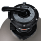 Hayward ProSeries 22" Sand Filter Top Mount valve for easy pool filtration control - SOS Pool.