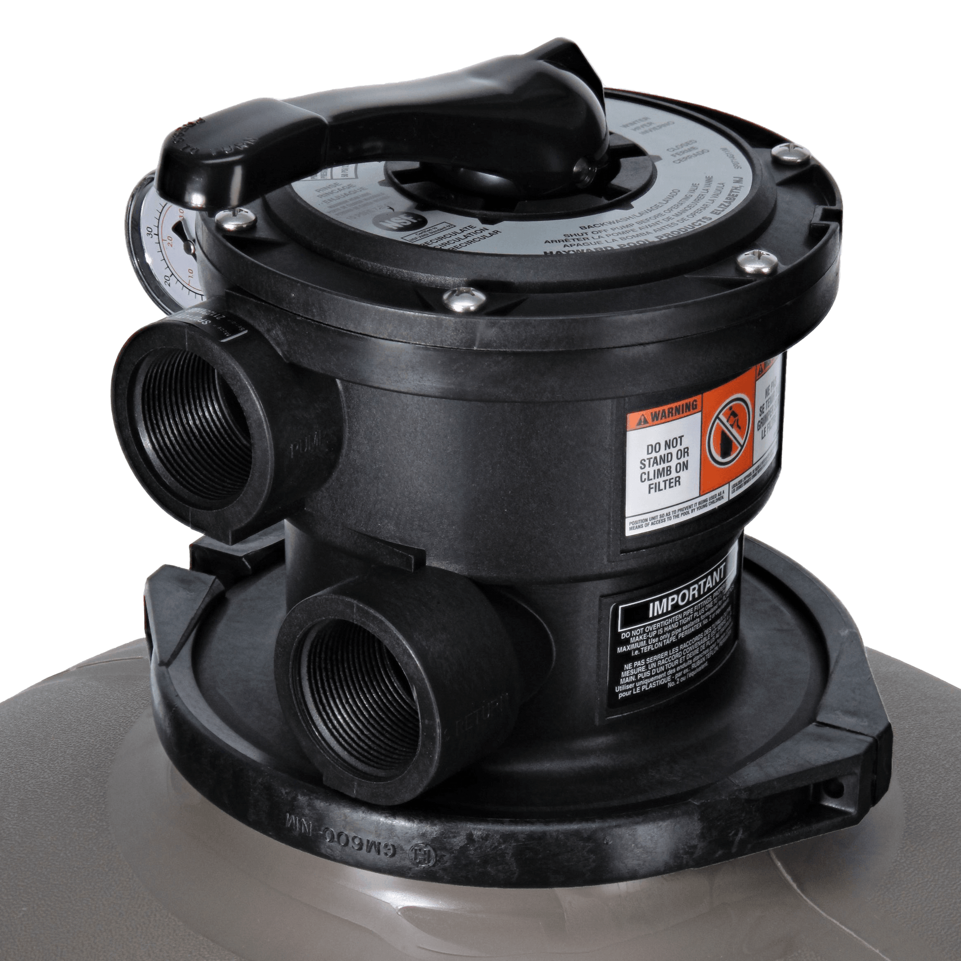Hayward ProSeries 24" Sand Filter Top Mount W3S244T with valve for pool water filtration by SOS Pool.
