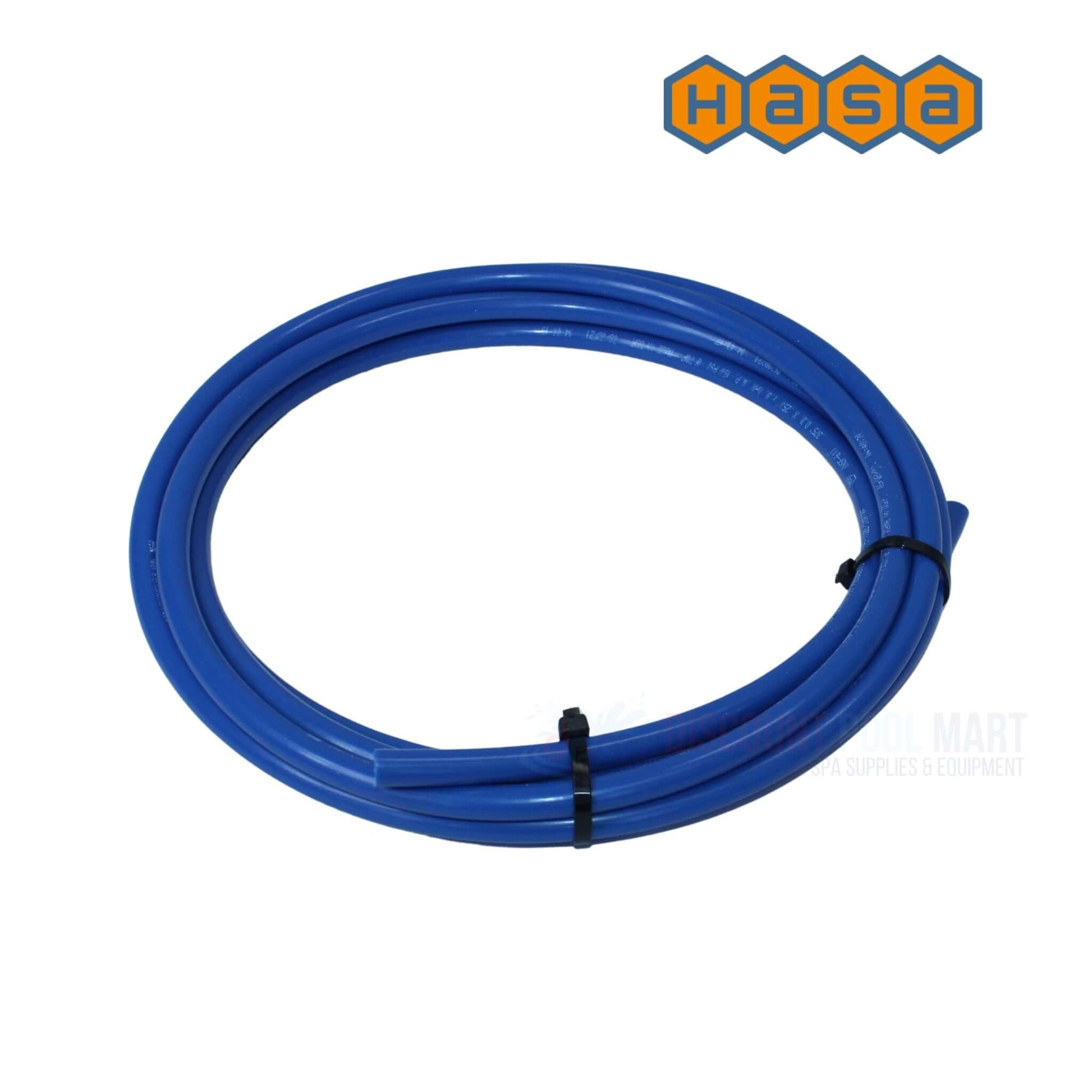 HASA Tube Assembly Kit hose, blue tubing for Liquid Chlorine Feeder, DPM pool supplies, SKU 96301.
