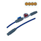 HASA Tube Assembly Kit components showing blue tubing and grey fittings for Liquid Chlorine Feeder 96301 from Discount Pool Mart.