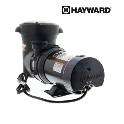 Hayward 1.5 HP PowerFlo Matrix Pool Pump | W3SP1593 shown in black with attached cord, ideal for swimming pool circulation, SOS Pool supplies.