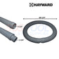 Hayward pool cleaner hose, 39 1/4 inches, compatible with SOS Pool tools and supplies, durable and flexible design.