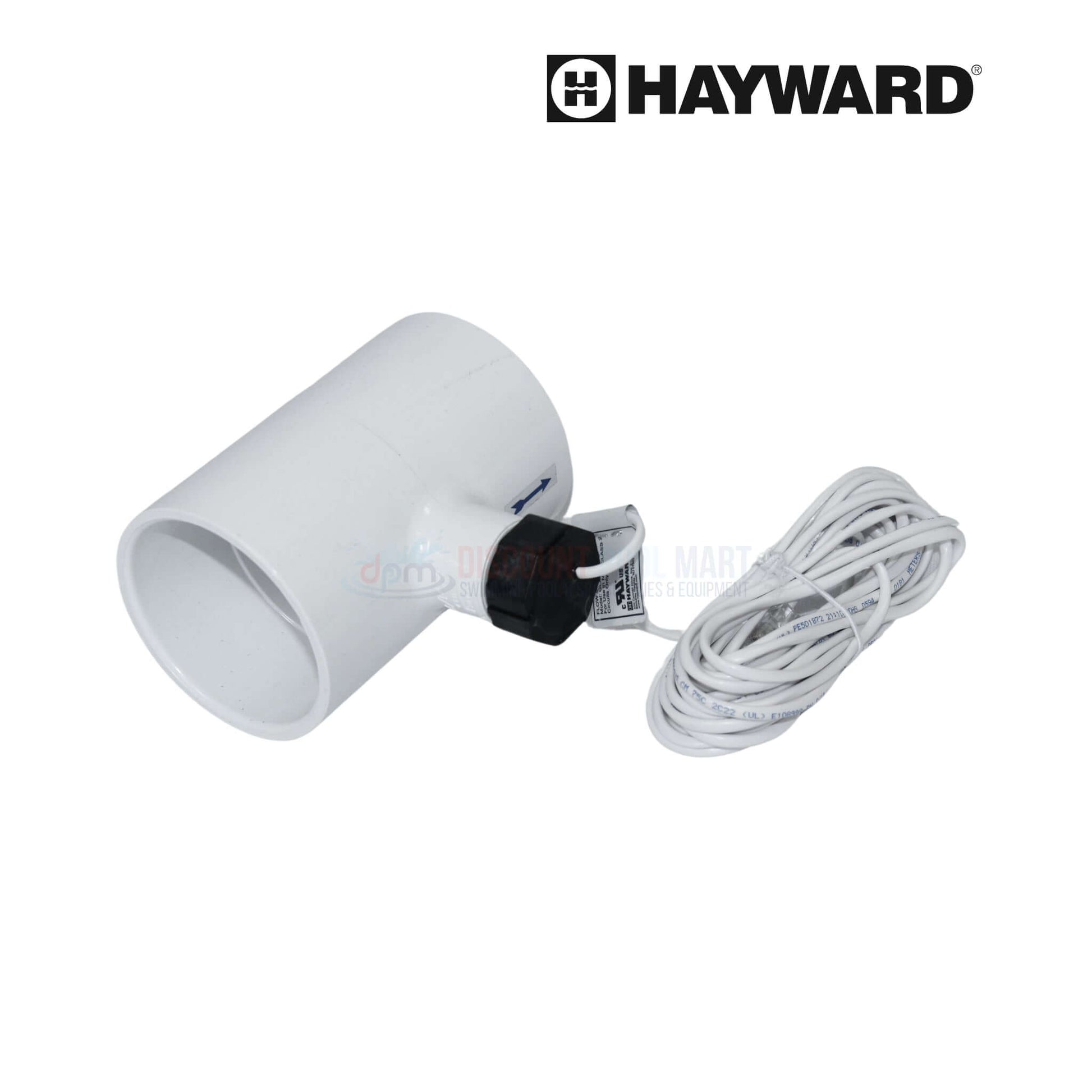 Hayward chlorine sensor with white housing and cable for pool maintenance, essential for AquaRite systems, Discount Pool Mart.