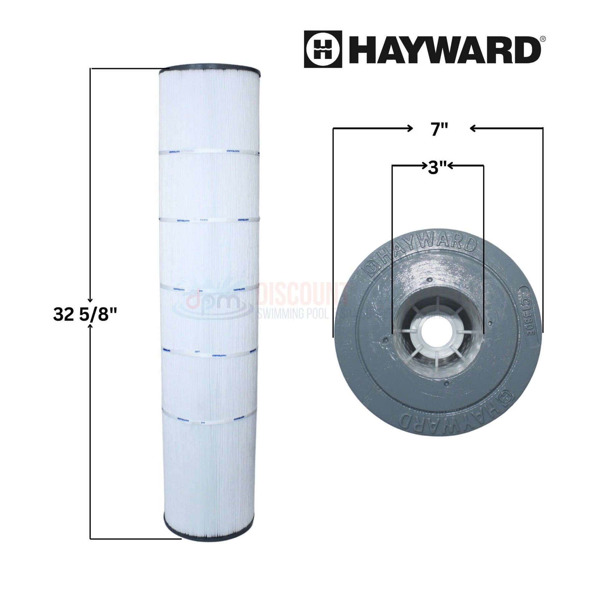 Hayward CX1380XRE filter cartridge dimensions 32-5/8" x 7" x 3" for SwimClear C5520 & StarClear C5500 at Discount Pool Mart DPM.