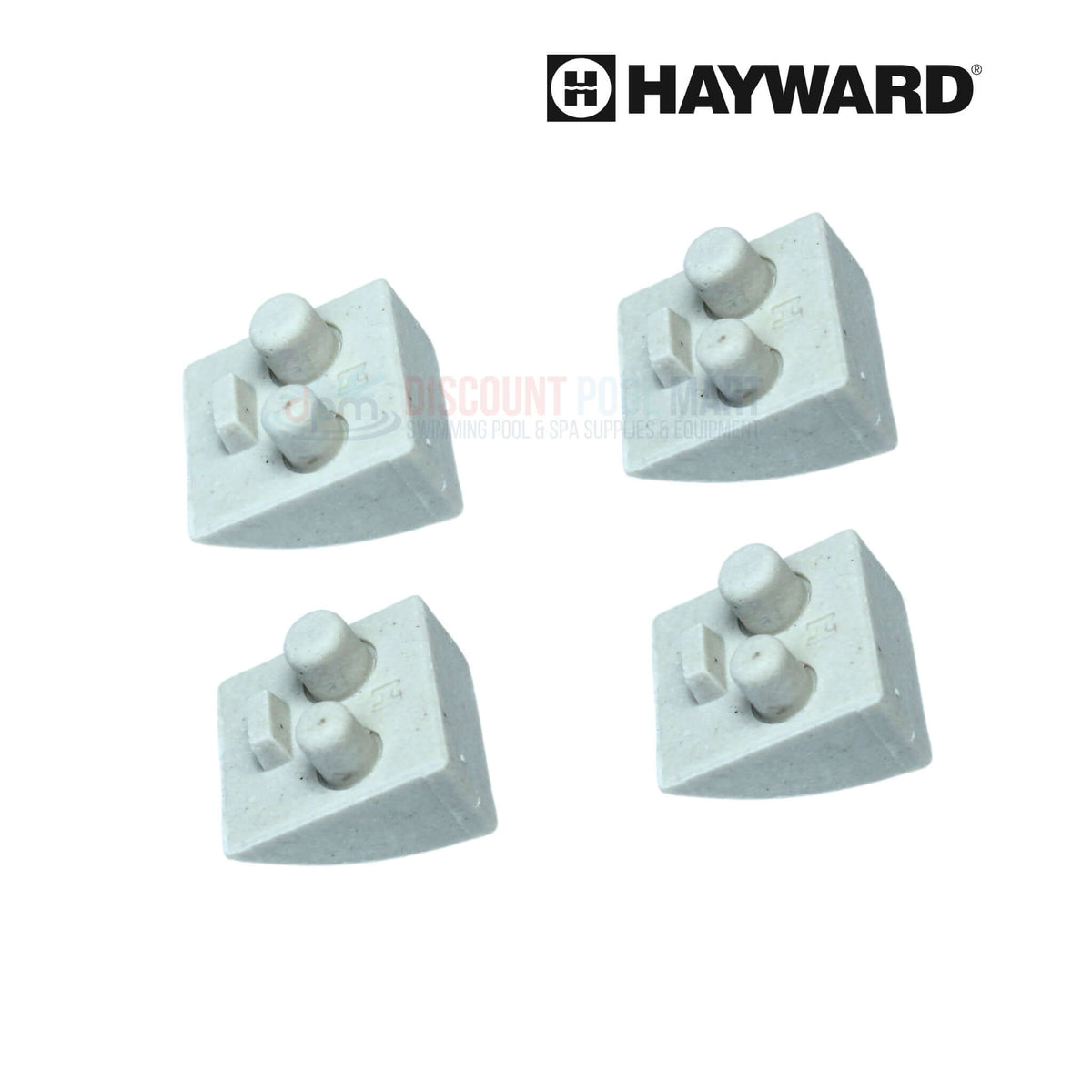 Hayward AXV014CP Ceramic Pod Shoes Replacement set of 4 for pool cleaners by Discount Pool Mart DPM.