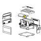 Hayward Display Board IDXL2DB1930 parts exploded view, available at Discount Pool Mart DPM for heater maintenance.