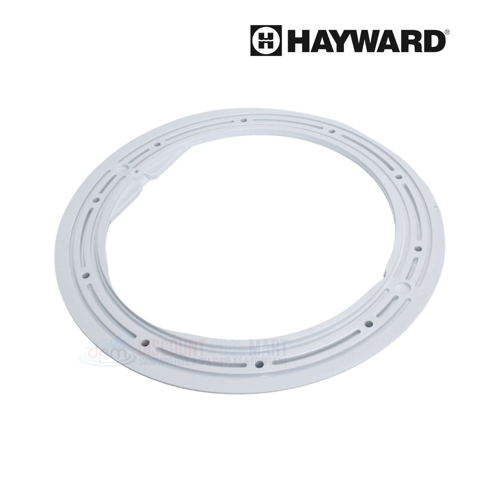 Hayward Front Frame Face Plate SPX0507A1 for underwater light niches at Discount Pool Mart DPM, durable ABS construction.