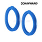 Hayward front tires with hump for Poolvergnuegen cleaners, light blue, fiberglass/vinyl, 2 pack. Discount Pool Mart DPM.