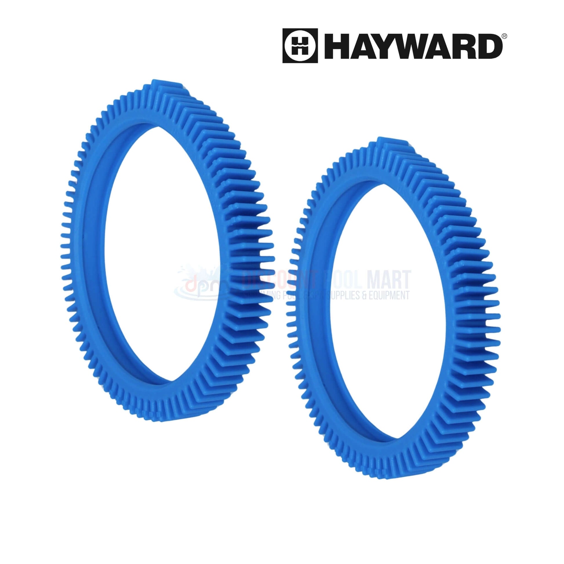 Hayward front tires with hump for Poolvergnuegen cleaners, light blue, fiberglass/vinyl, 2 pack. Discount Pool Mart DPM.