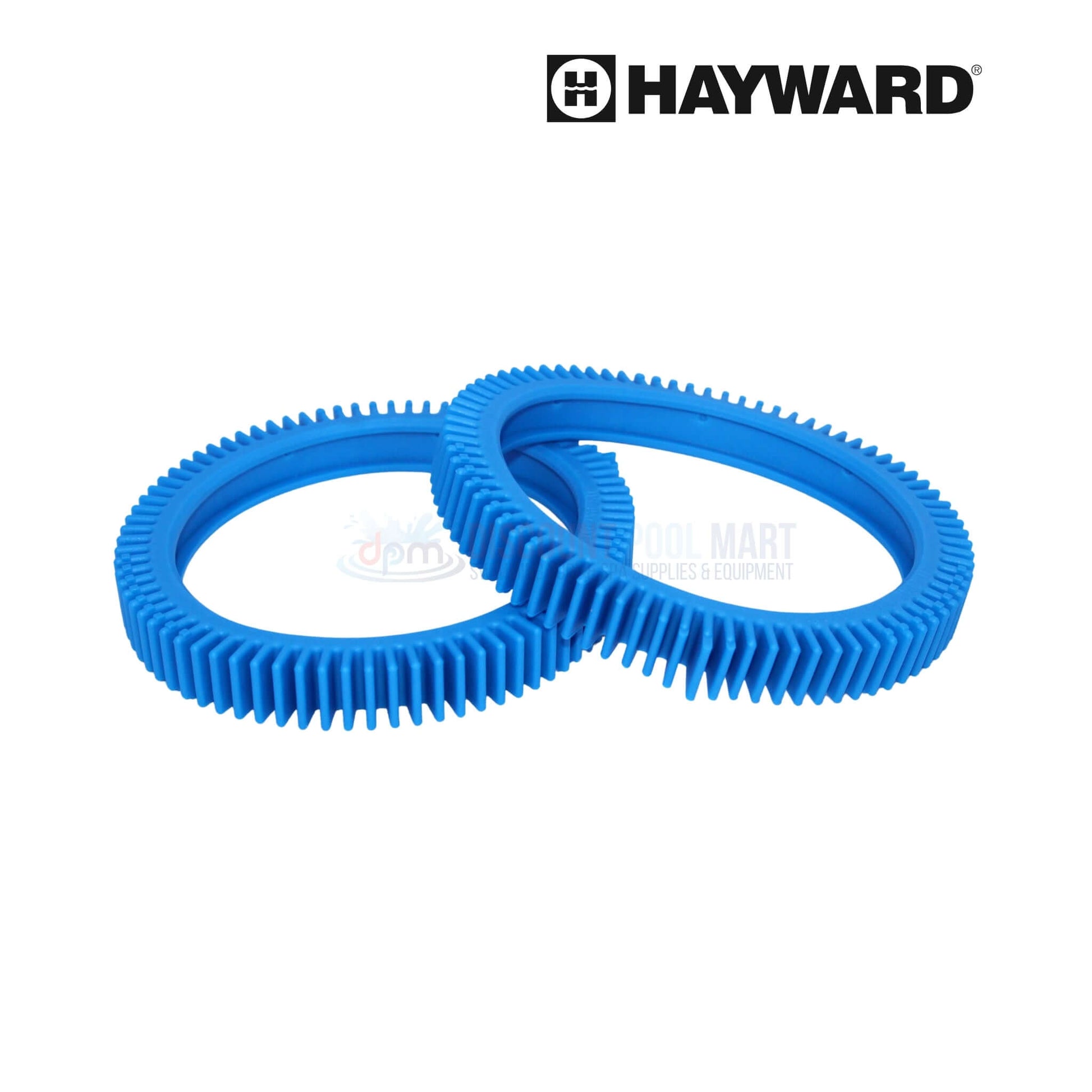 Hayward front tires with hump for Poolvergnuegen cleaners, light blue, designed for fiberglass/vinyl pools, 2 pack, DPM.