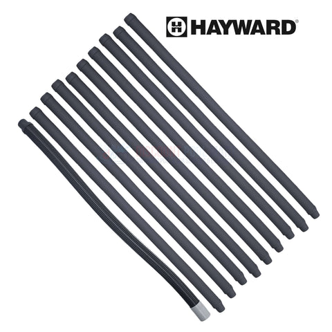 Hayward Gray Hose Kit PVCHK1900GR with 1 leader hose and 9 connectors for pool cleaners from Discount Pool Mart DPM.
