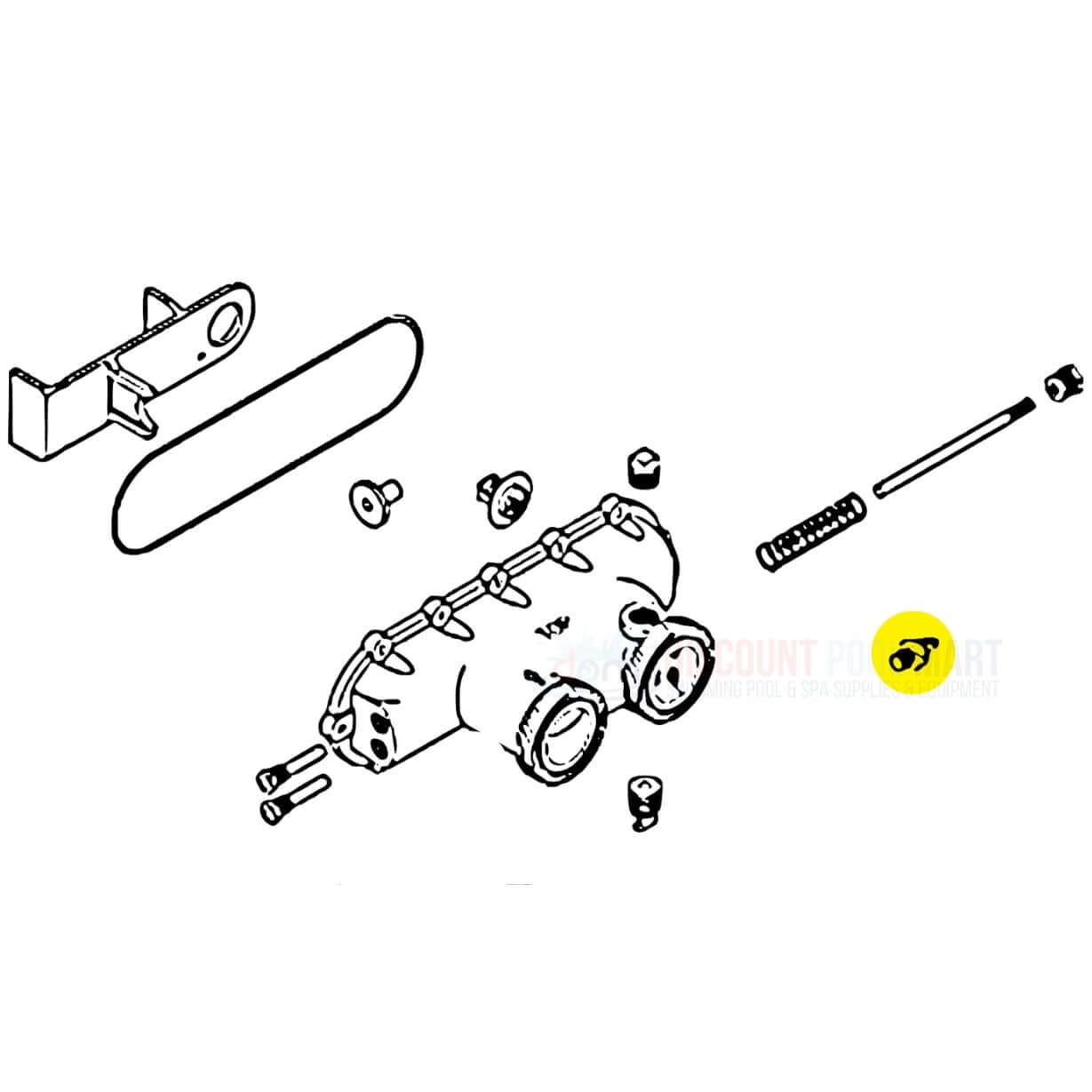 Hayward Hi-Limit Switch and parts diagram for H-Series heaters at Discount Pool Mart DPM, essential for safe operation.