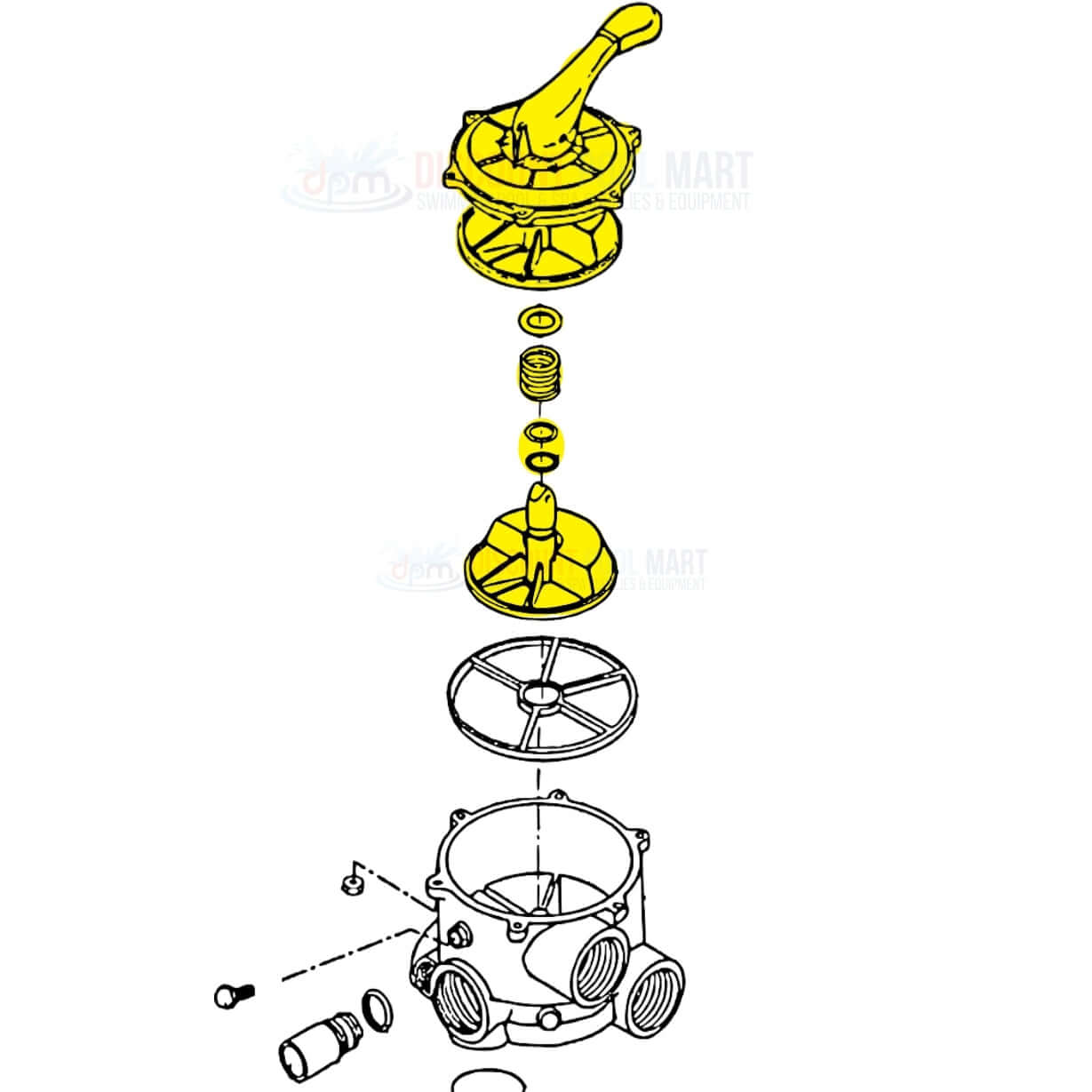 SPX0710XBA17 | Hayward Key Cover Handle For Multiport Valves